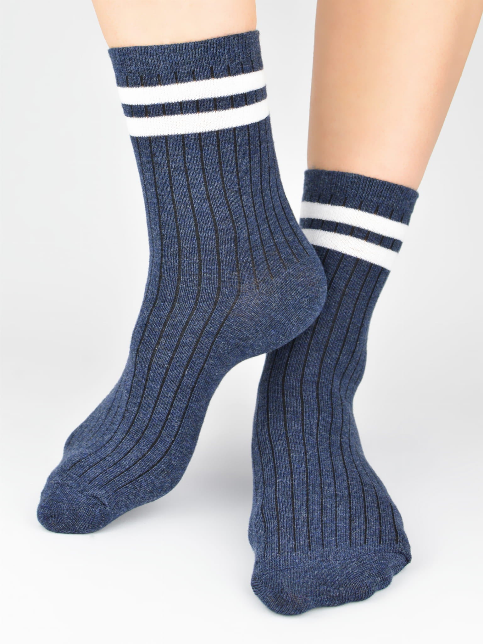 Noviti sosete baieti cu dungi 31-38 - Albastru 1 pereche Imagine secundară a produsului