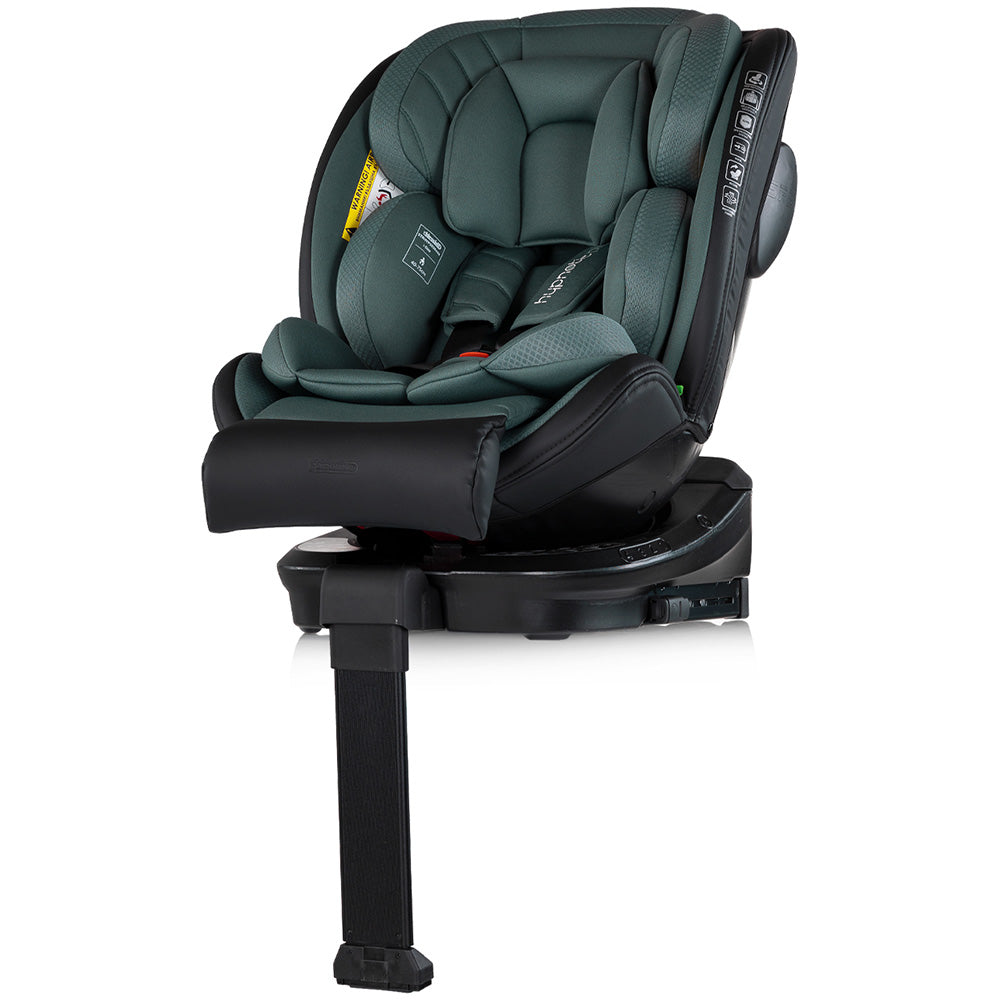Chipolino scaun auto Hypnotic Plus I-Size 40-150 cm cu Isofix si sezut rotativ Green