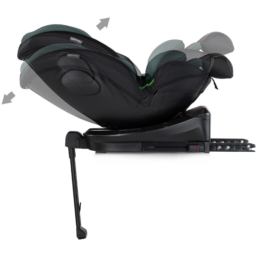 Chipolino scaun auto Hypnotic Plus I-Size 40-150 cm cu Isofix si sezut rotativ Green