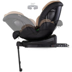 Chipolino scaun auto Hypnotic Plus I-Size 40-150 cm cu Isofix si sezut rotativ Latte