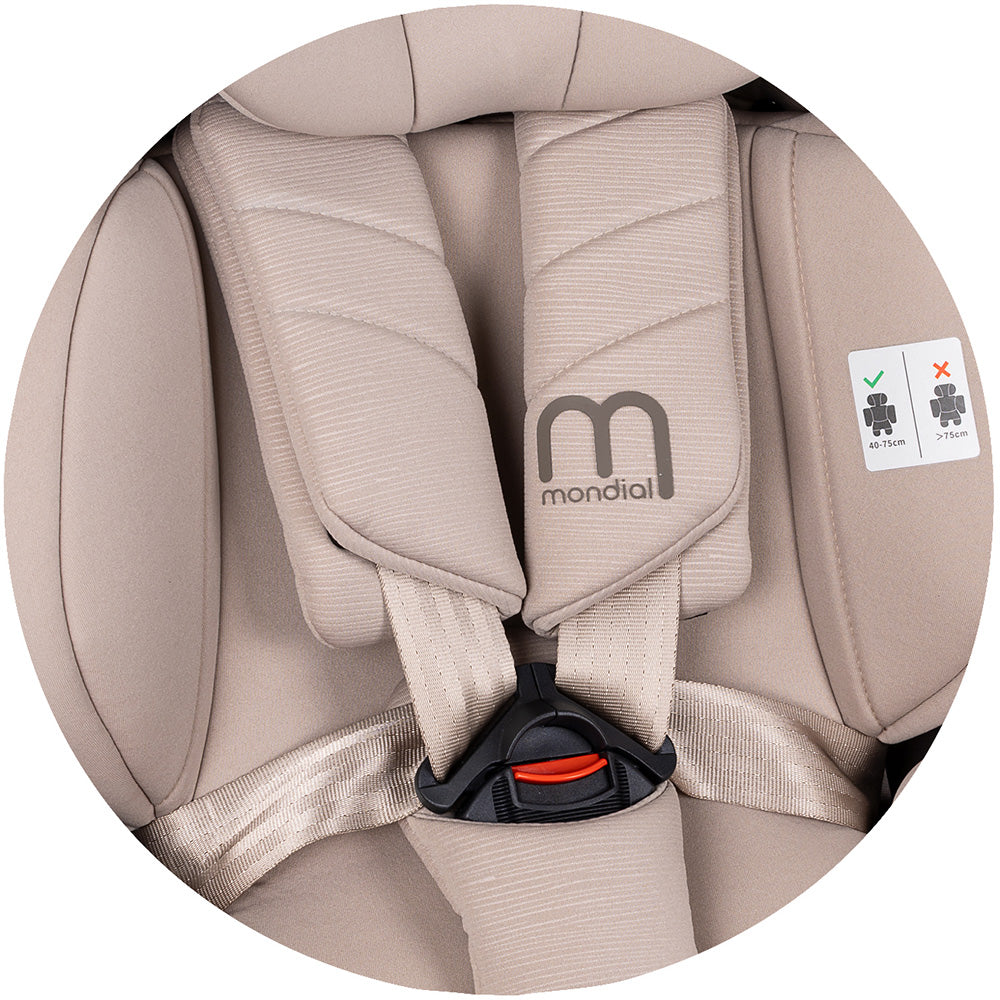 Chipolino scaun auto Mondial I-Size 40-150 cm Latte