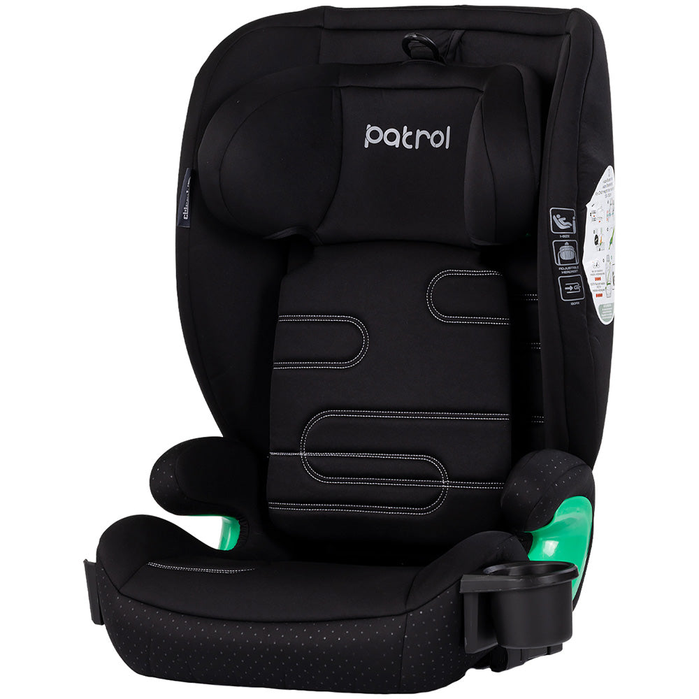 Chipolino scaun auto Patrol I-Size 100-150 cm cu sistem Isofix Noir