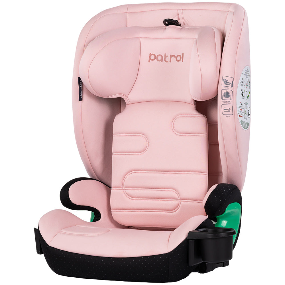 Chipolino scaun auto Patrol I-Size 100-150 cm cu sistem Isofix Powder pink