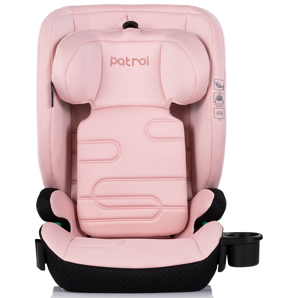 Chipolino scaun auto Patrol I-Size 100-150 cm cu sistem Isofix Powder pink