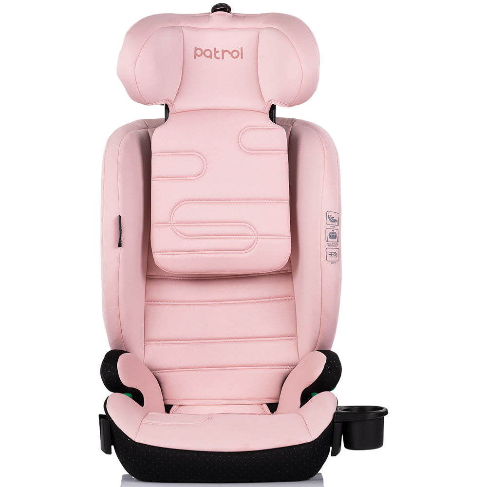 Chipolino scaun auto Patrol I-Size 100-150 cm cu sistem Isofix Powder pink