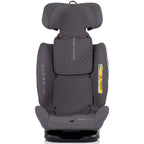Chipolino scaun auto Techno iGrow I-Size 40-150 cm cu Isofix si sezut rotativ Charcoal