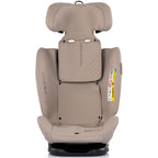 Chipolino scaun auto Techno iGrow I-Size 40-150 cm cu Isofix si sezut rotativ Latte
