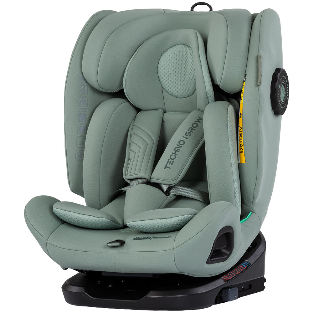 Chipolino scaun auto Techno iGrow I-Size 40-150 cm cu Isofix si sezut rotativ Matcha Imagine principală a produsului