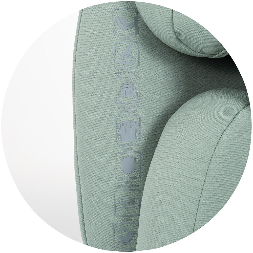 Chipolino scaun auto Techno iGrow I-Size 40-150 cm cu Isofix si sezut rotativ Matcha