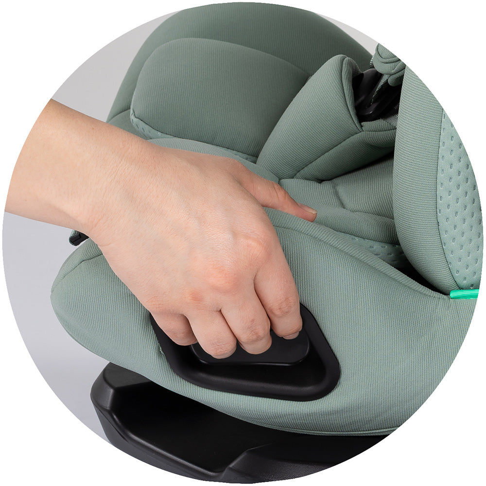 Chipolino scaun auto Techno iGrow I-Size 40-150 cm cu Isofix si sezut rotativ Matcha