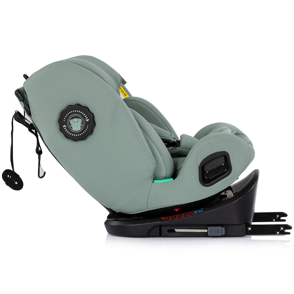 Chipolino scaun auto Techno iGrow I-Size 40-150 cm cu Isofix si sezut rotativ Matcha