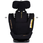 Chipolino scaun auto Techno iGrow I-Size 40-150 cm cu Isofix si sezut rotativ Noir