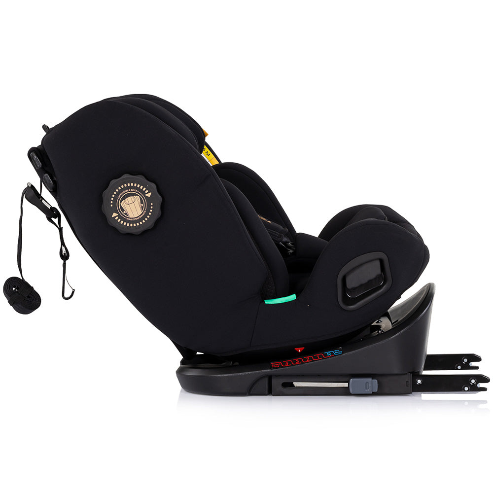 Chipolino scaun auto Techno iGrow I-Size 40-150 cm cu Isofix si sezut rotativ Noir