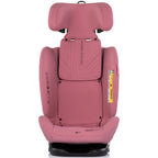 Chipolino scaun auto Techno iGrow I-Size 40-150 cm cu Isofix si sezut rotativ Powder pink