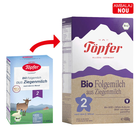 Topfer formula de lapte praf de capra 2 Bio de la 6 luni+ 400 g
