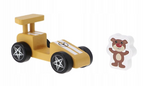 Trefl Wooden jucarie din lemn masinuta 12m+ Racing Car Yellow