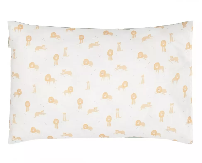 Little Dutch lenjerie pat din bumbac organic 140x110 cm 0m+ Safari Leo