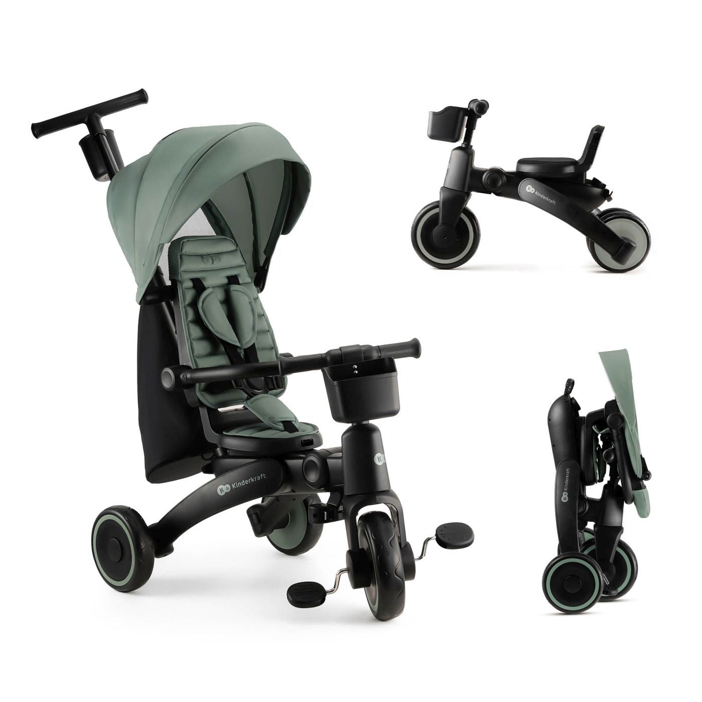 Kinderkraft tricicleta JAZZ 2 pentru 9m+ Green Imagine principală a produsului