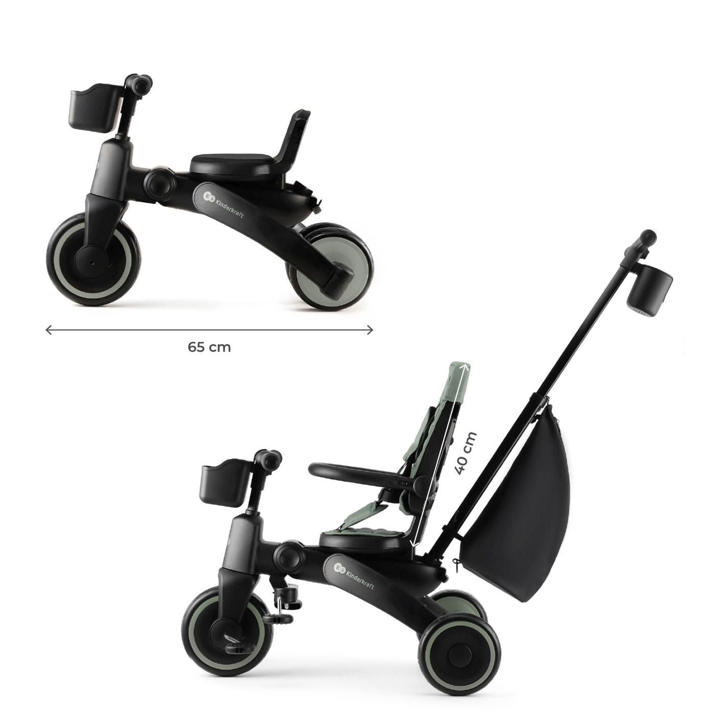 Kinderkraft tricicleta JAZZ 2 pentru 9m+ Green