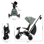 Kinderkraft tricicleta JAZZ 2 pentru 9m+ Green