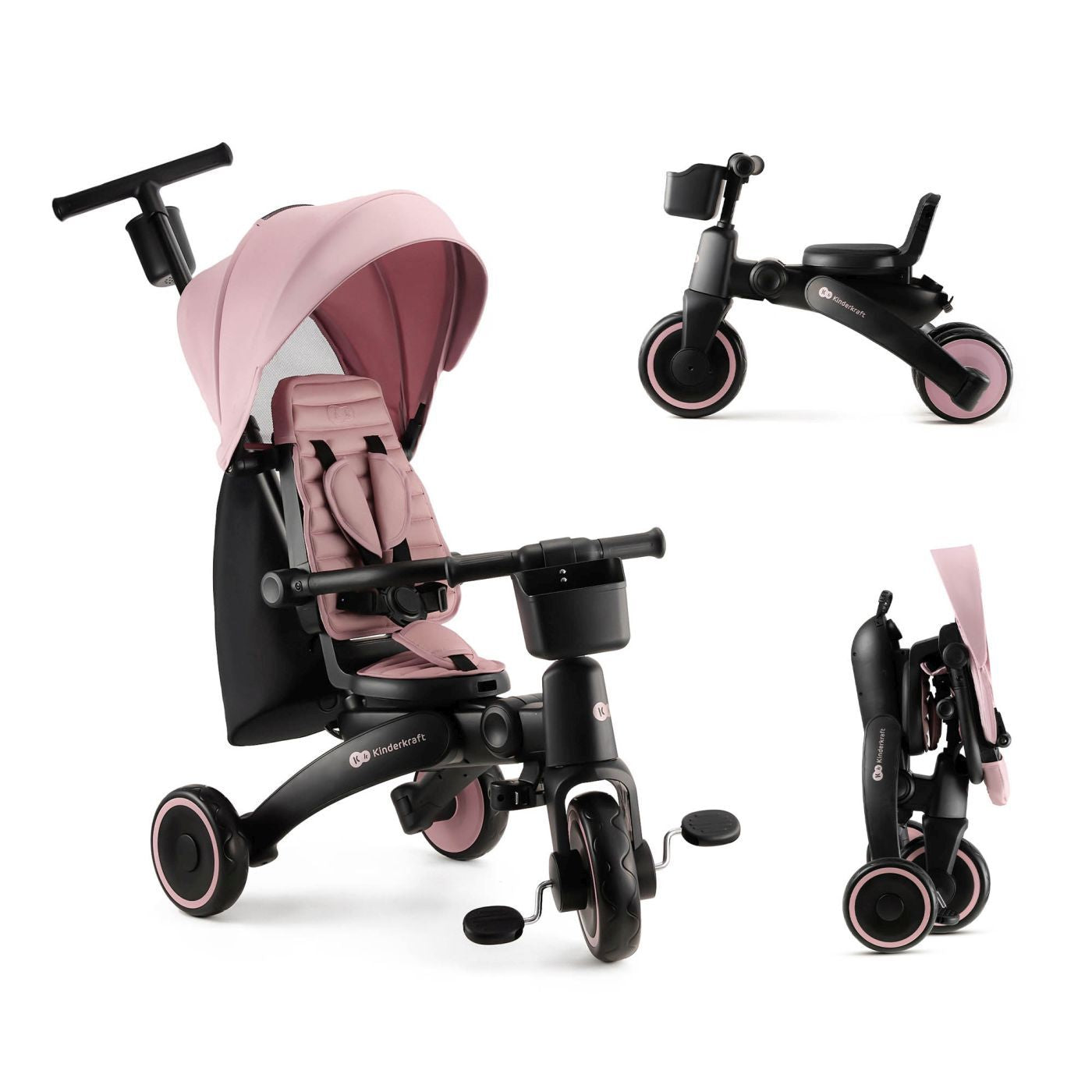 Kinderkraft tricicleta JAZZ 2 pentru 9m+ Pink Imagine principală a produsului