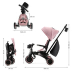 Kinderkraft tricicleta JAZZ 2 pentru 9m+ Pink