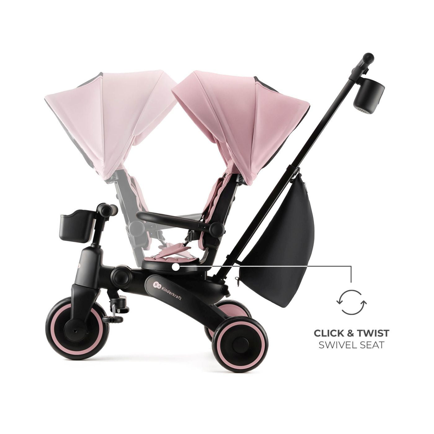 Kinderkraft tricicleta JAZZ 2 pentru 9m+ Pink