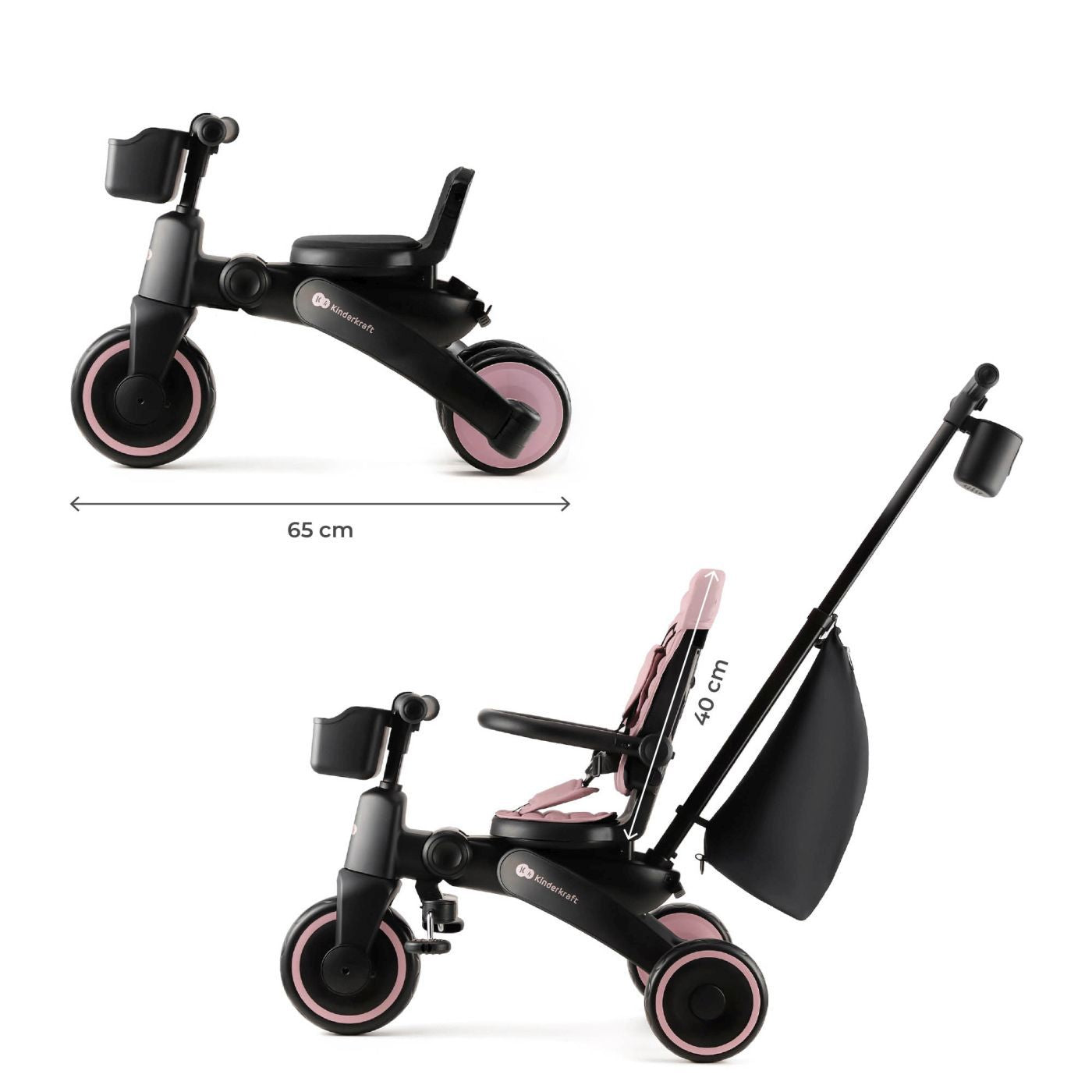 Kinderkraft tricicleta JAZZ 2 pentru 9m+ Pink