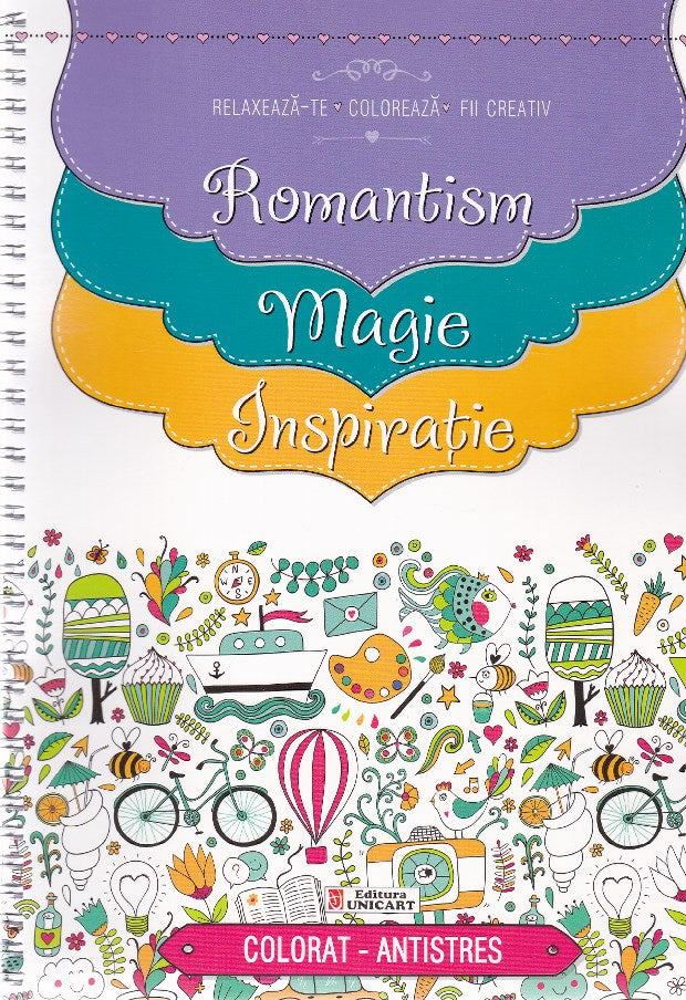 Unicart carte de colorat antistres adulti Imagine principală a produsului