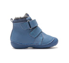 D.D.Step ghete baieti imblanite Primii Pasi 19-24 Aero Blue cu Excavator