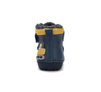 D.D.Step ghete baieti imblanite Primii Pasi 19-24 Royal Blue cu Excavator