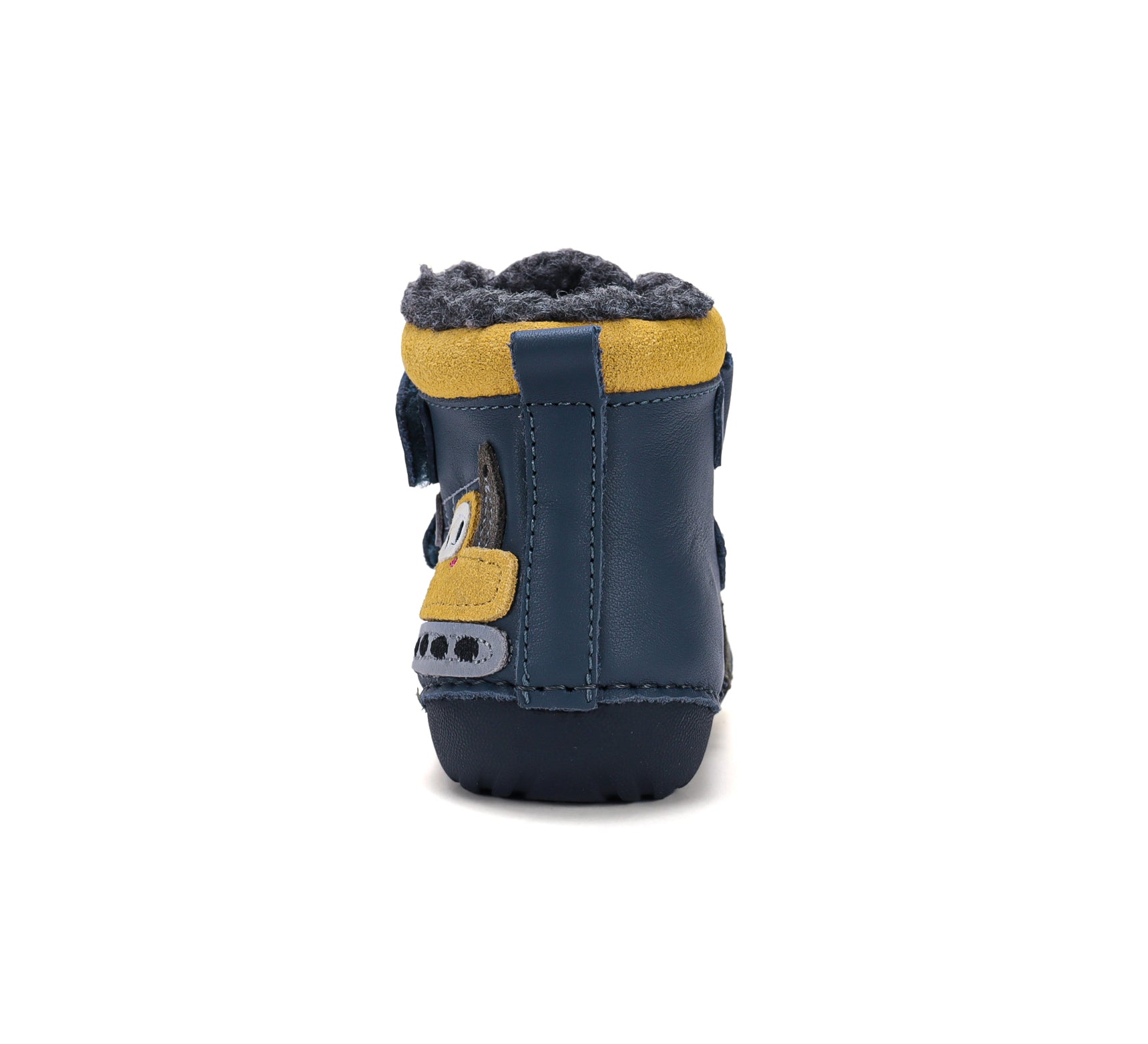 D.D.Step ghete baieti imblanite Primii Pasi 19-24 Royal Blue cu Excavator