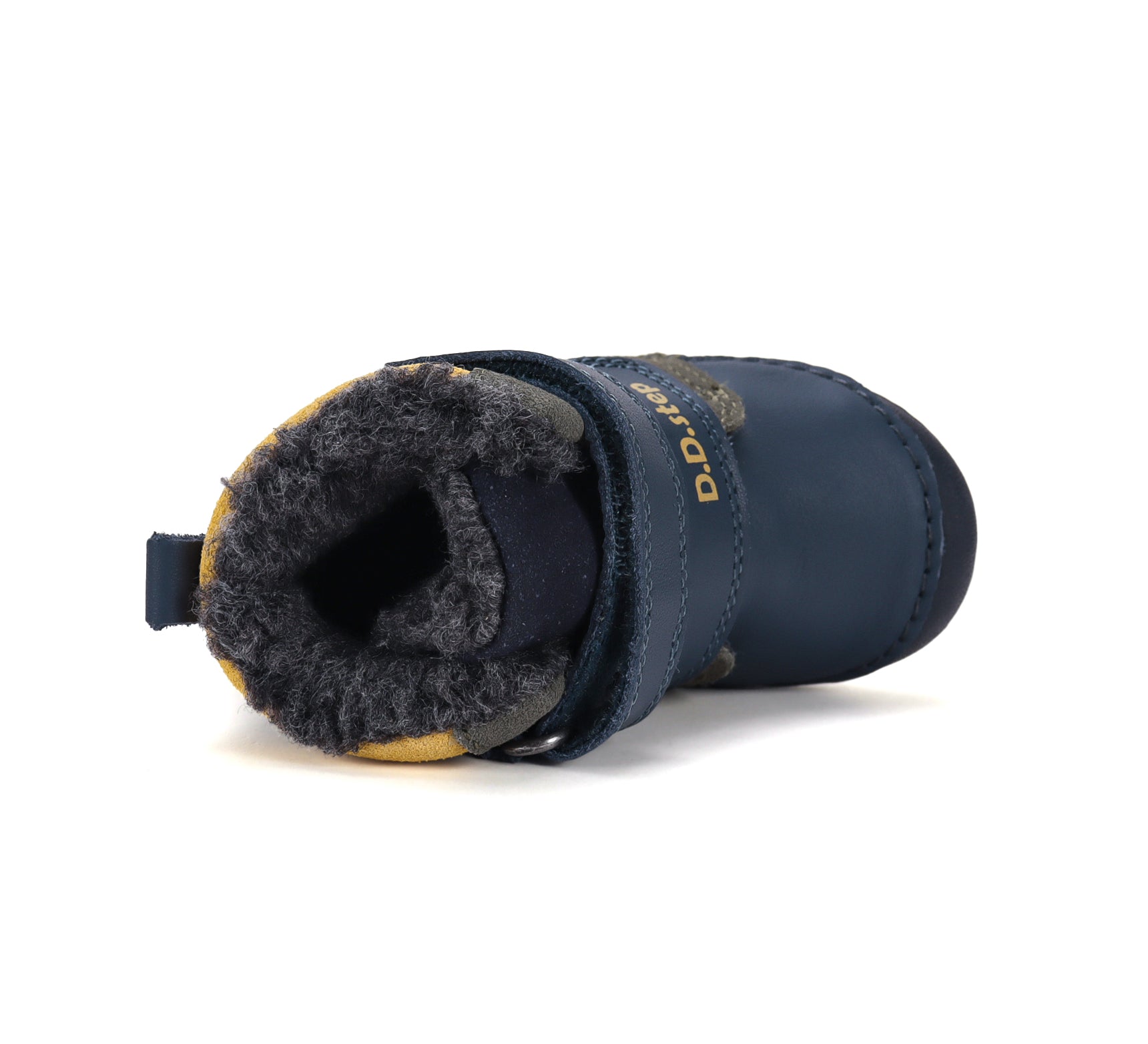 D.D.Step ghete baieti imblanite Primii Pasi 19-24 Royal Blue cu Excavator