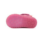 D.D.Step ghete fete imblanite cu talpa fluorescenta 19-24 Pink cu girafa
