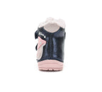 D.D.Step ghete fete imblanite 19-24 Royal Blue cu casuta cipercuta