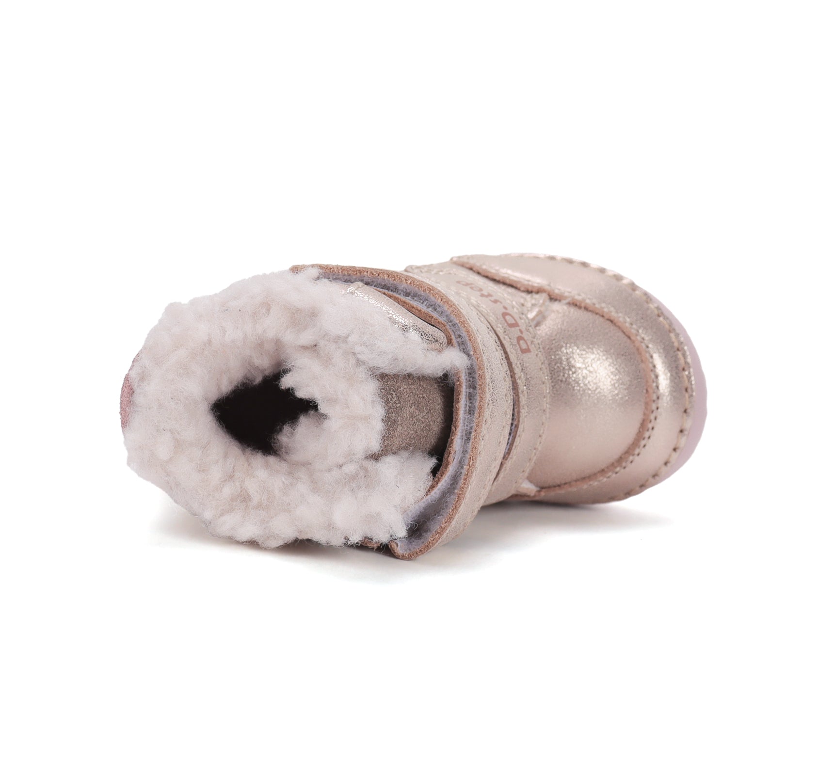 D.D.Step ghete fete imblanite 19-24 Champagne cu casuta cipercuta