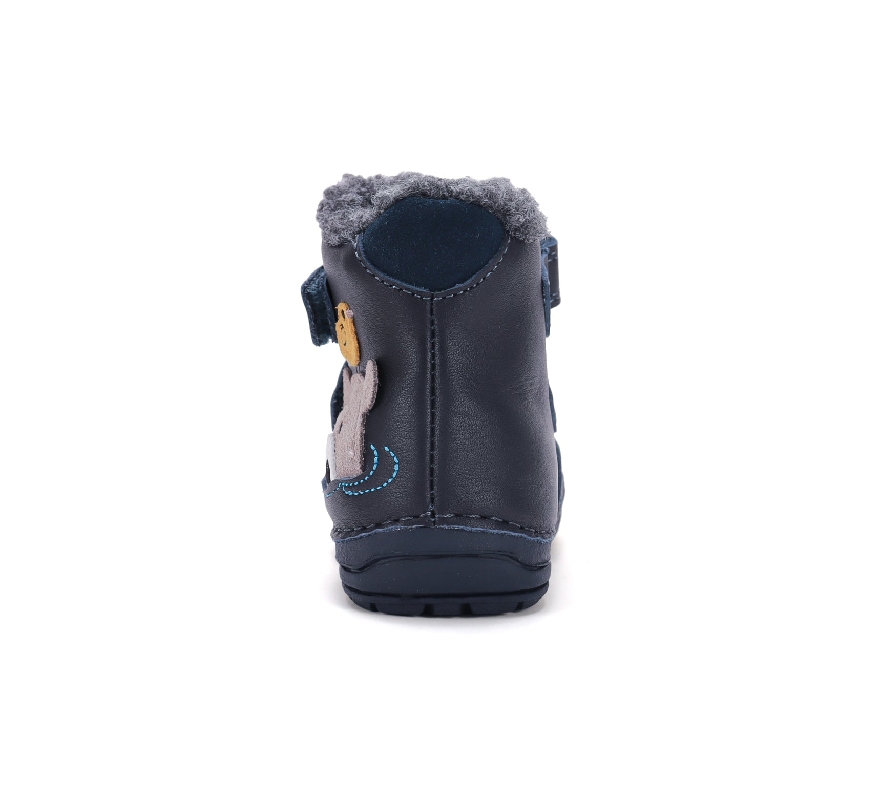 D.D.Step ghete baieti imblanite 19-24 Royal Blue cu ursulet