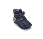 D.D.Step ghete baieti imblanite 19-24 Royal Blue cu ursulet