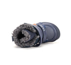 D.D.Step ghete baieti Barefoot captusite 31-36 Royal Blue cu dunga portocalie