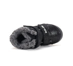 D.D.Step ghete fete imblanite cu LED 25-30 Black cu stelute
