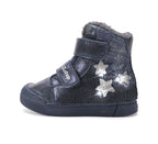 D.D.Step ghete fete imblanite cu LED 25-30 Cobalt cu stelute