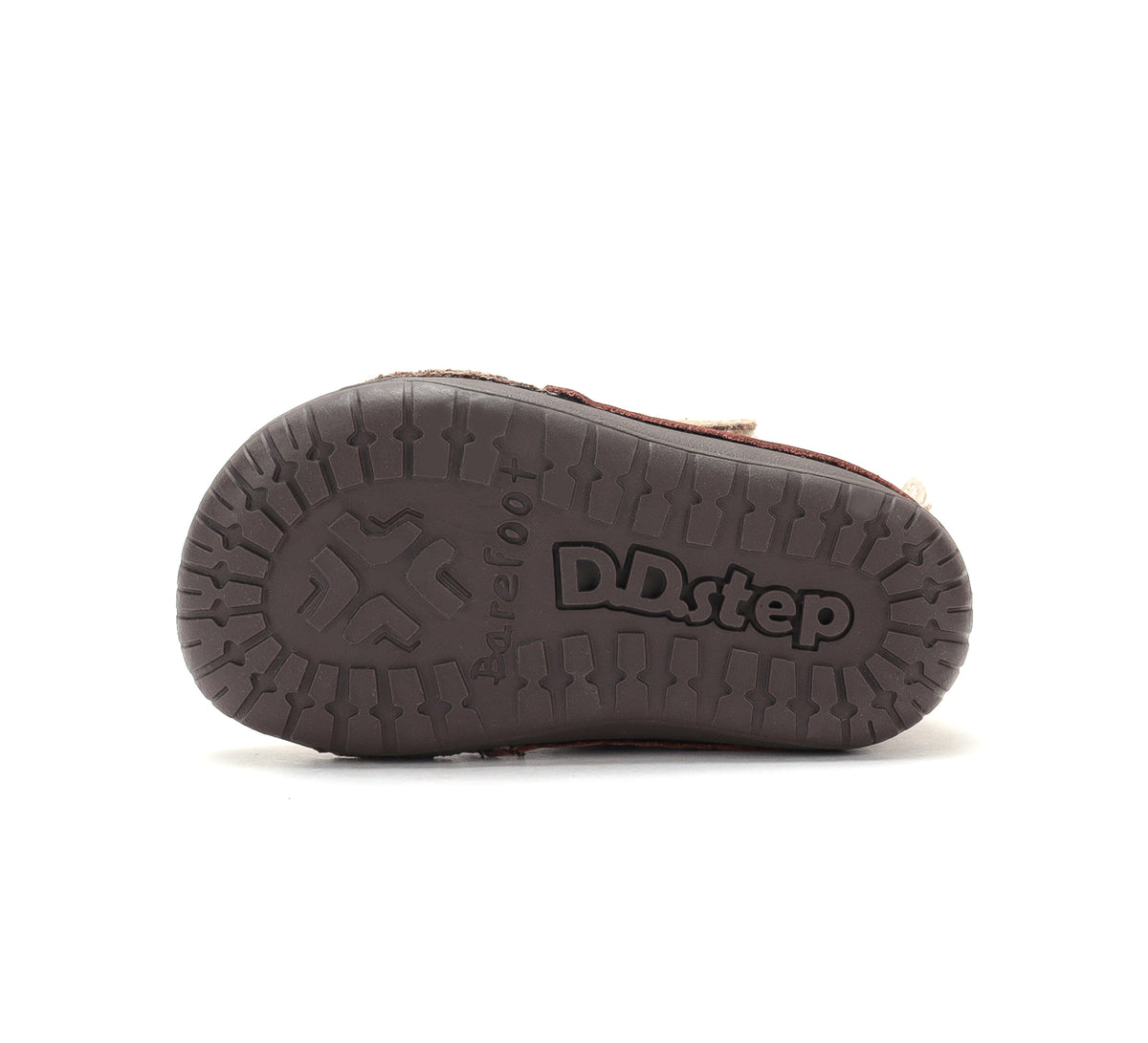 D.D.Step ghete fete Barefoot imblanite 20-25 Chocolate cu ingeras