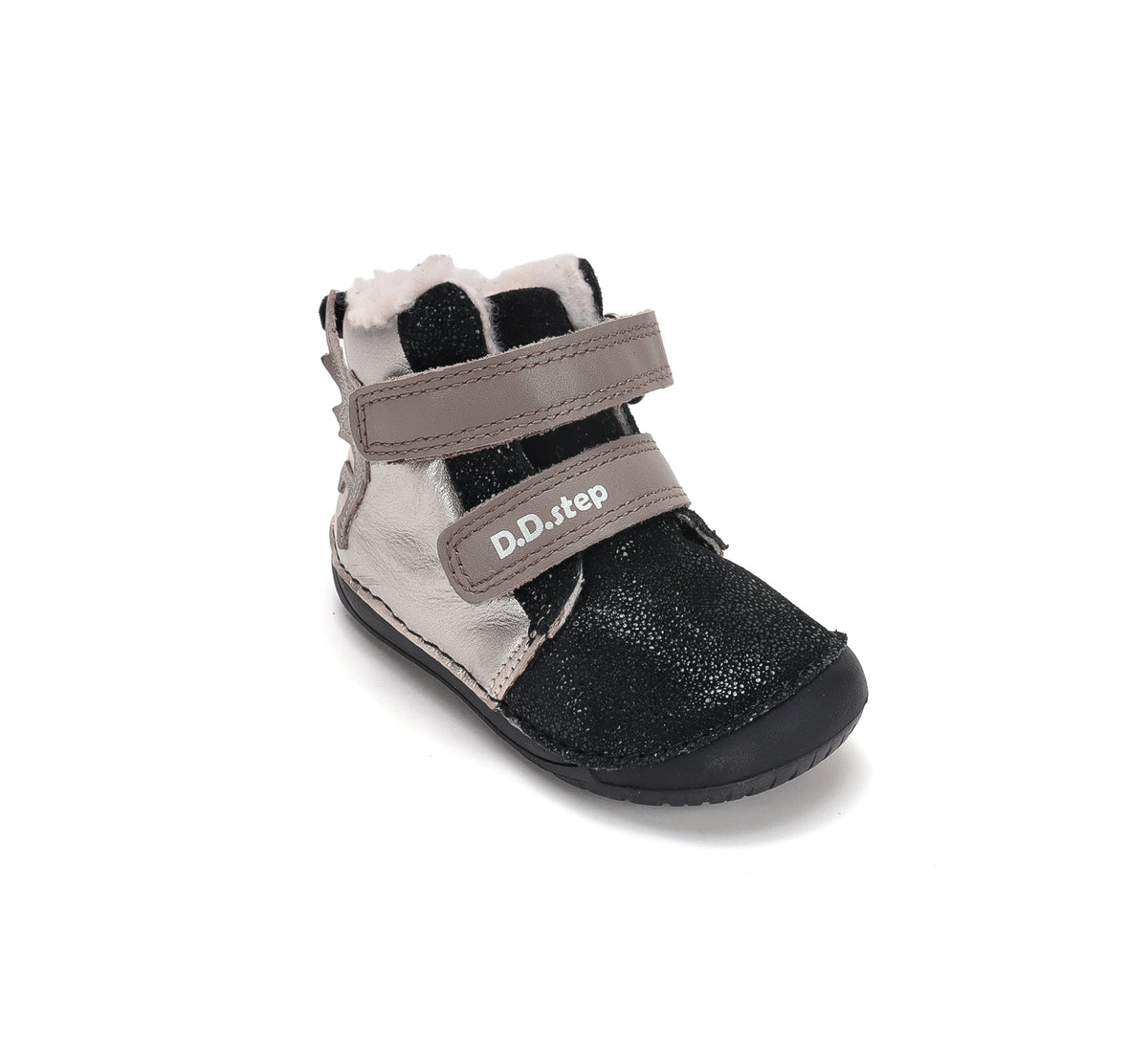 D.D.Step ghete fete Barefoot imblanite 20-25 Champagne cu ingeras