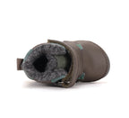 D.D.Step ghete baieti Barefoot imblanite 20-25 Chocolate cu norisor