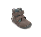 D.D.Step ghete baieti Barefoot imblanite 20-25 Chocolate cu norisor