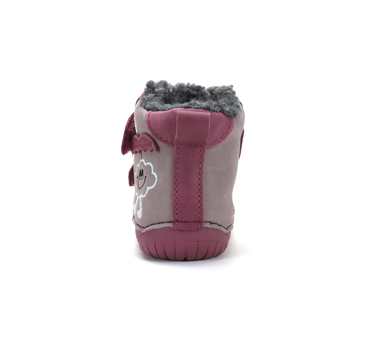 D.D.Step ghete fete Barefoot imblanite 20-25 Marine grey cu norisor