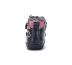 D.D.Step ghete fete Barefoot imblanite 20-25 Cobalt cu norisor