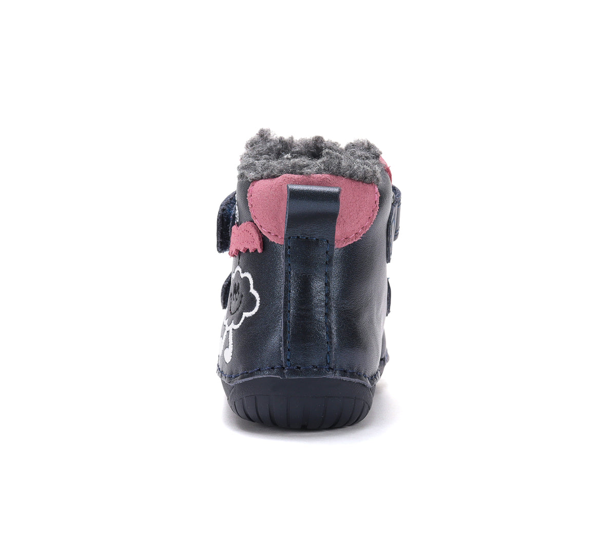 D.D.Step ghete fete Barefoot imblanite 20-25 Cobalt cu norisor