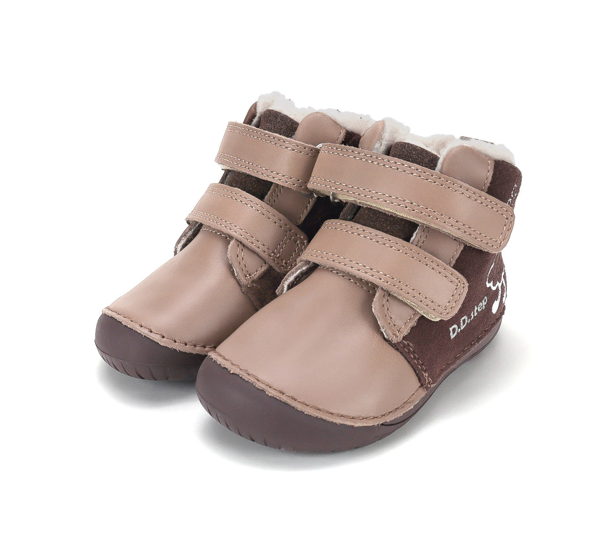 D.D.Step ghete fete Barefoot imblanite 20-25 Grape cu norisor