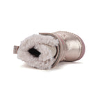 D.D.Step ghete fete imblanite 20-25 Champagne cu unicorn